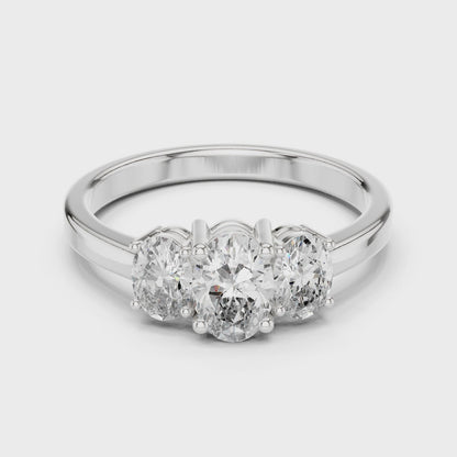 Noble Flame Diamond Ring