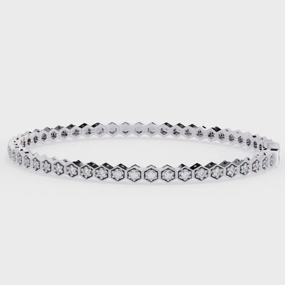 Arqline Row Diamond Bracelet