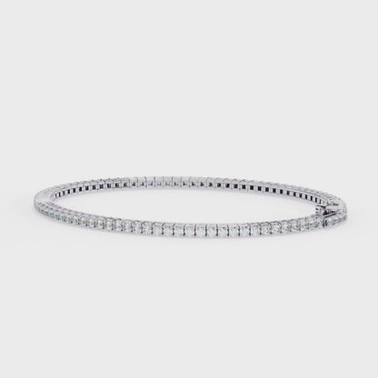 BareBrilliance Line Tennis Bracelet