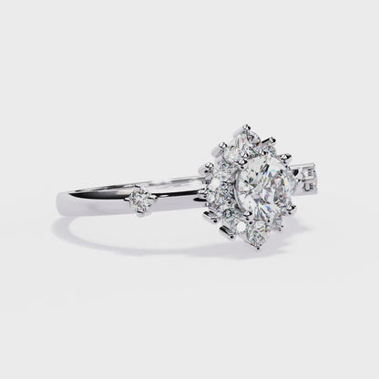 Sunburst Éclat Solitaire RIng
