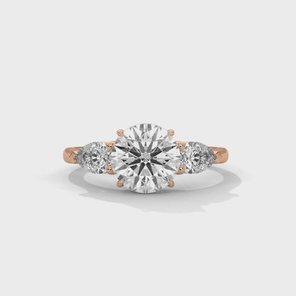 Crystal Whisper Solitaire Ring