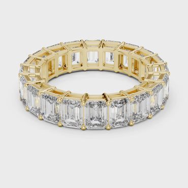 Bellezza Eternity Emerald Diamonds Ring