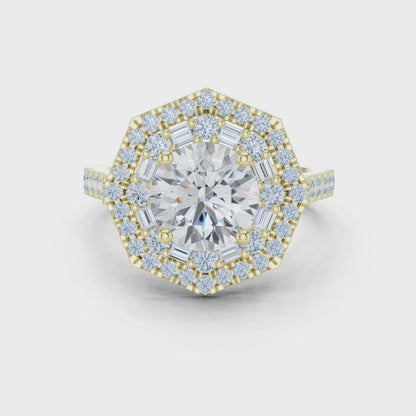 Starbind Circle Solitaire Ring