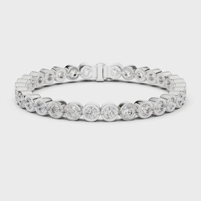 Imperial Bloom Tennis Diamond Bracelet