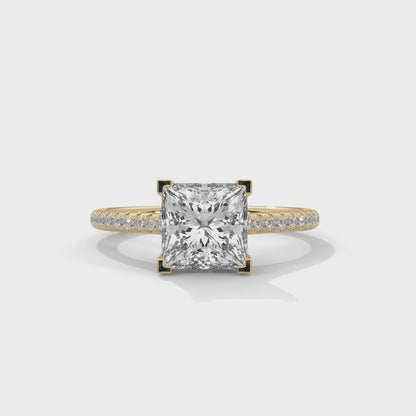 Zerine Grace Princess Solitaire Ring