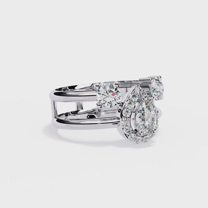 Golden Embrace Diamond Ring