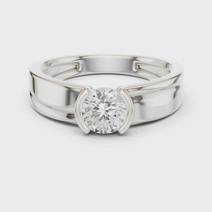 Zephyr Solitaire Diamond Ring for Men