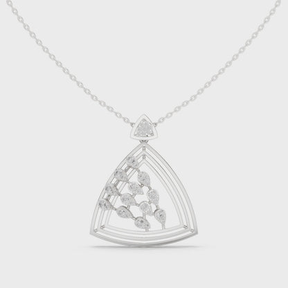 Crowned Radiance Diamond Pendant